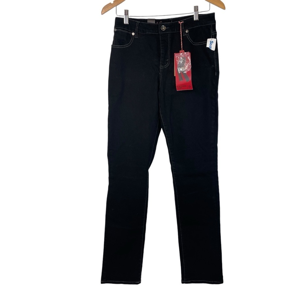 Lois Denim Gigi Slim Jeans Size 29 Dark Rise Skinny High Rise Denim Trousers